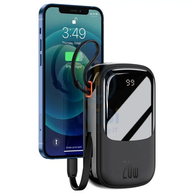Baseus Qpow Pro Digital Display Fast Charge Power Bank - 20000mAh/ 20W/ Black Accessories > Power Bank > Offer Zone