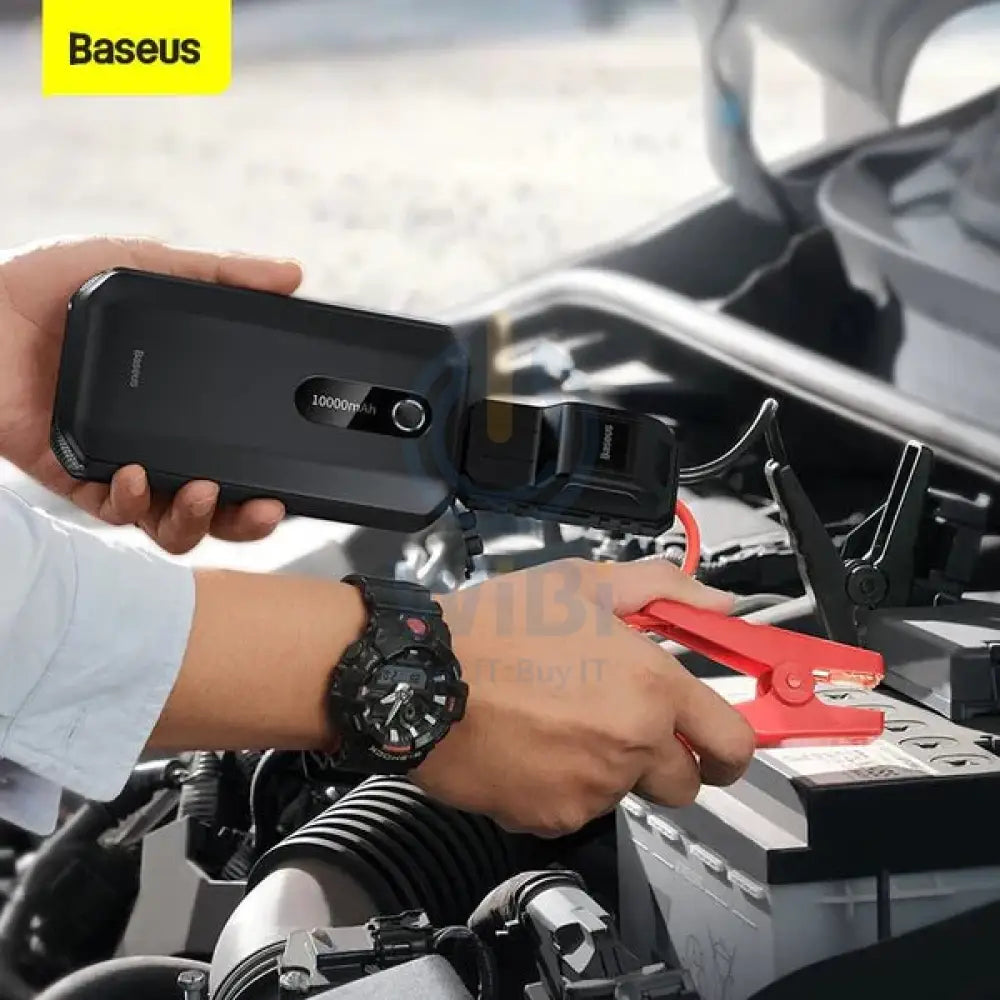Baseus Super Energy Air Car Jump Starter 10000mAh Peak current 1000A - Black Accessories > Power Adapters