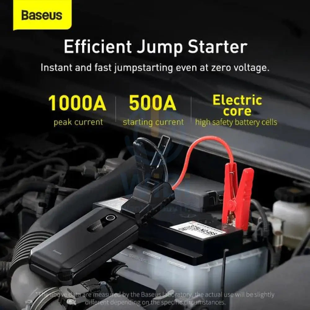 Baseus Super Energy Air Car Jump Starter 10000mAh Peak current 1000A - Black Accessories > Power Adapters