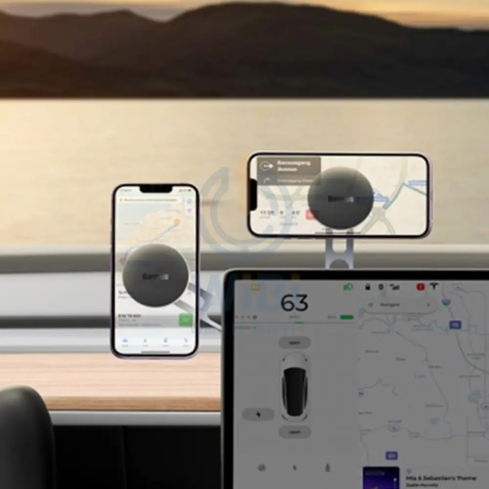 Baseus T-Space Series Folding Metal Car Phone Mount - Frost Silver Accessories > Mobiles & Tablets > Mobiles > Mobile