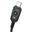 Baseus Unbreakable Series Fast Charging Data Cable - USB-A / USB-C / 1 Meter / 100W / Cluster Black Accessories >