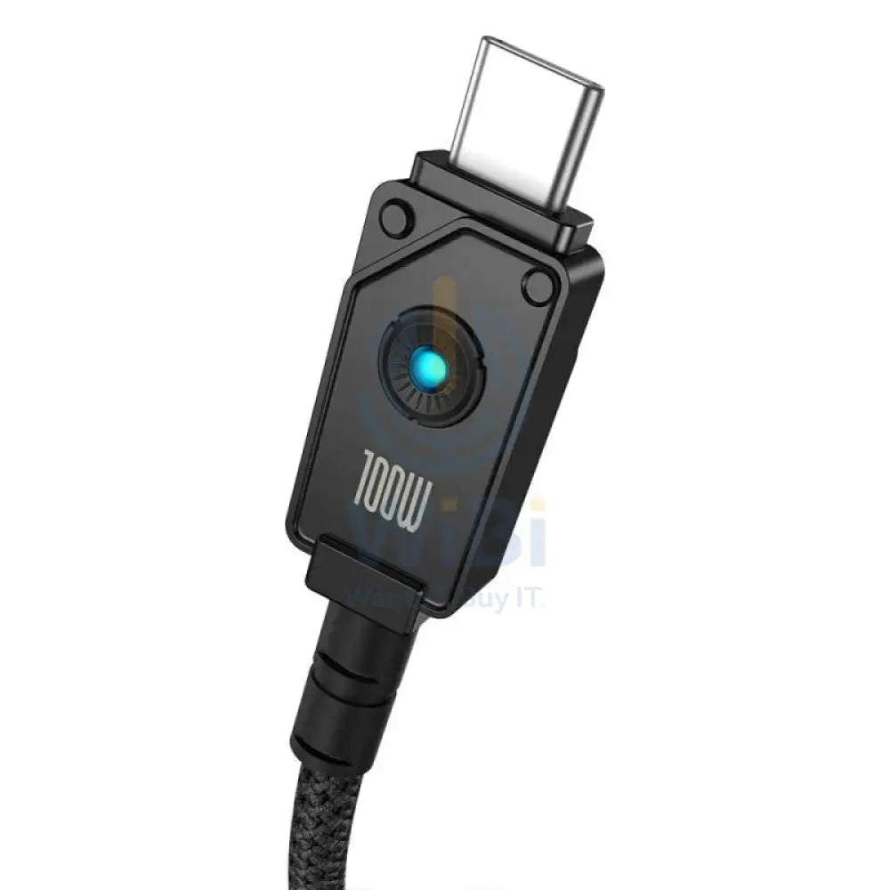 Baseus Unbreakable Series Fast Charging Data Cable - USB-A / USB-C / 1 Meter / 100W / Cluster Black Accessories >