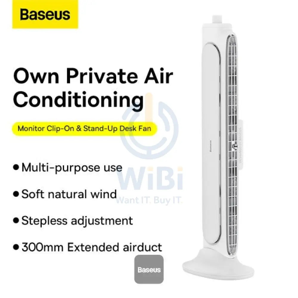 Baseus USB Fan Monitor Clip On & Stand-Up Desk Fan – Bladeless Strong Wind Air Condition Accessories > Smart Devices