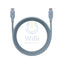 BAZIC GOCHARGE WEAVE C-C CABLE 480MBPS 60W 1.5M - Blue Accessories > Cables & Converters > Cables