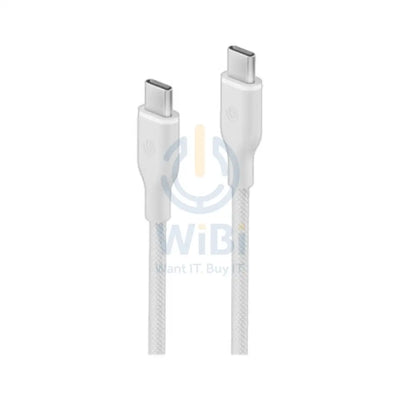 BAZIC GoCharge Weave USB C to USB C Cable 1.5M / White Accessories > Cables & Converters > Cables