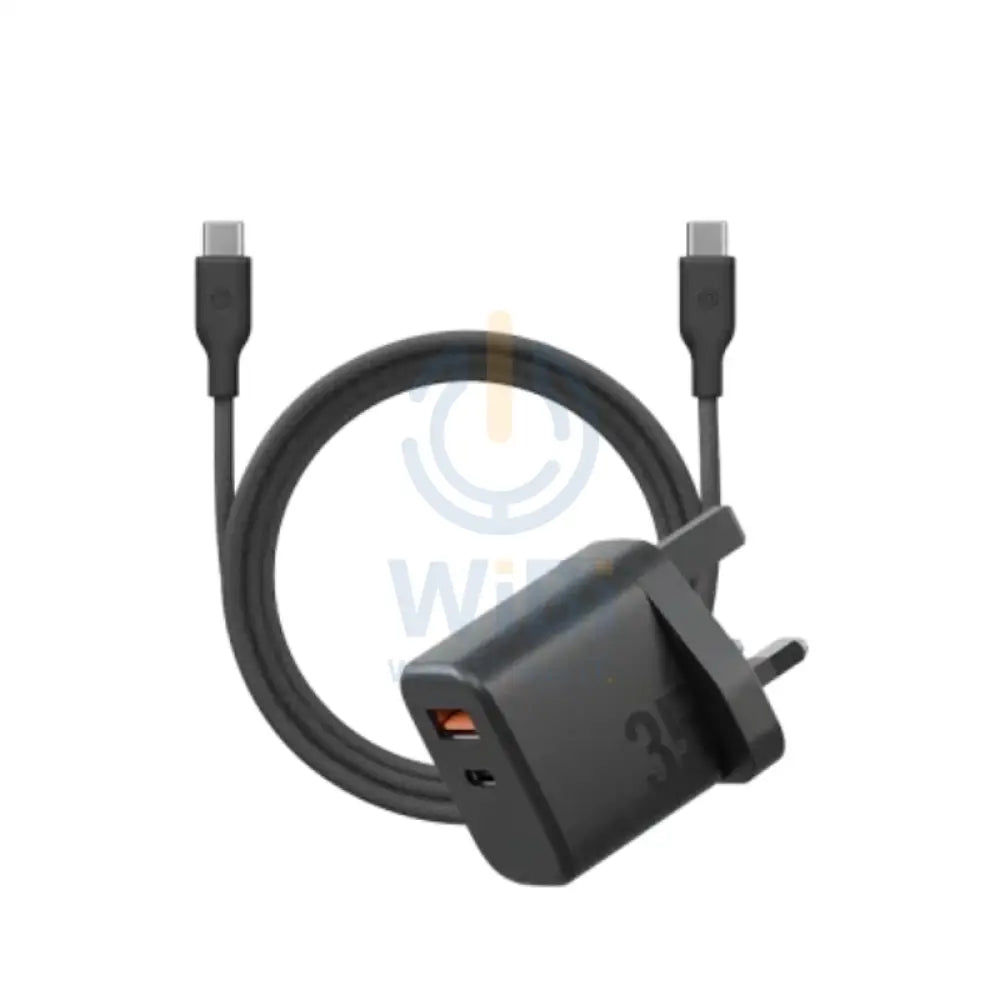 BAZIC Goport Velox Charger With Weave Cable 1.5M / 35W / Truffle Black Accessories > Power Adapters