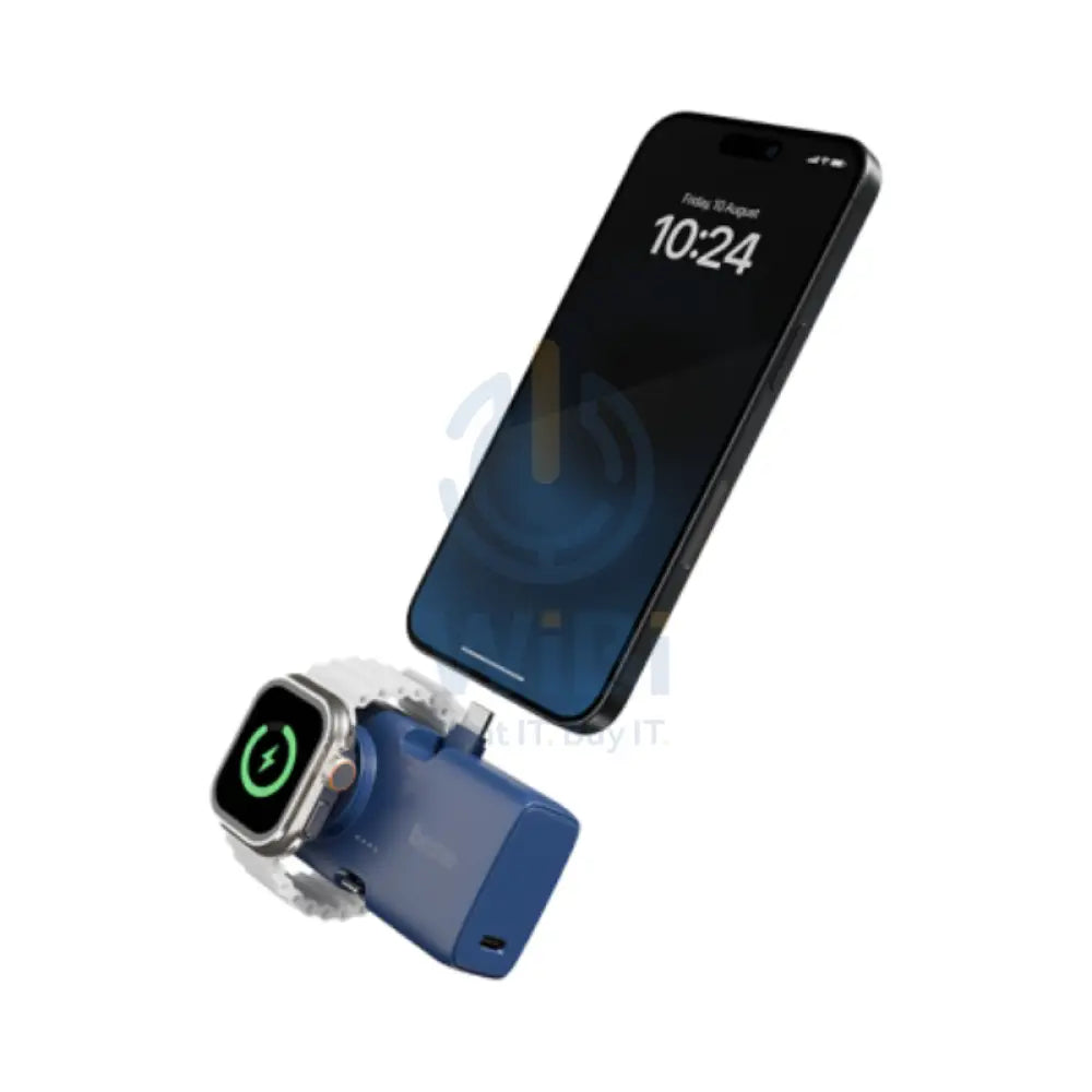 BAZIC GoPower Koda 2 in 1 Power Bank - 5000mAh / USB-C / Lightning / Blueberry Accessories > Power Bank