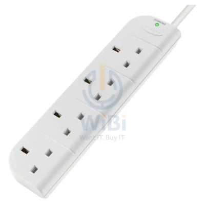 Belkin 4 Way Surge Protection Strip - 1 Meter / White Accessories > Power > Power Protection > Surge Protector