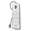 Belkin 6 Way Surge Protection Strip - 2M With 2 X 2.4Amp Usb Charging Power Extension - White Accessories > Power >
