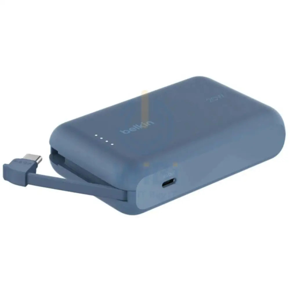 Belkin Power Bank With Cable - USB-C / 10,000mAh / Blue Accessories > Power Bank