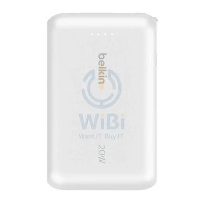 Belkin Power Bank With Cable - USB-C / 10,000mAh / White Accessories > Power Bank