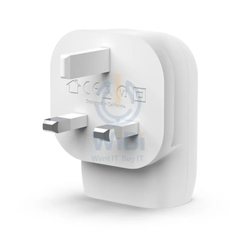 بيلكين حائط شاحن مع كابل - 1 متر / 30 واط / يو اس بي/ لايتننج  أبيض اكسسوارات >محولات طاقة