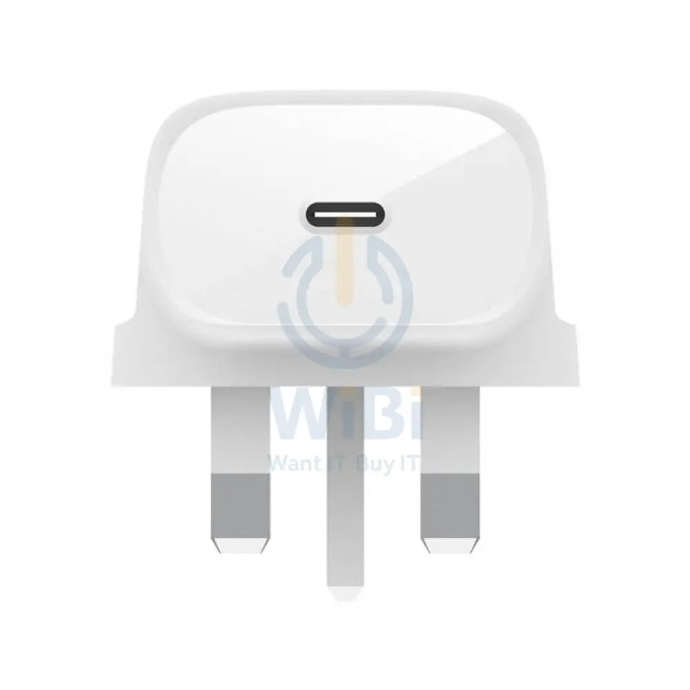 بيلكين حائط شاحن مع كابل - 1 متر / 30 واط / يو اس بي/ لايتننج  أبيض اكسسوارات >محولات طاقة