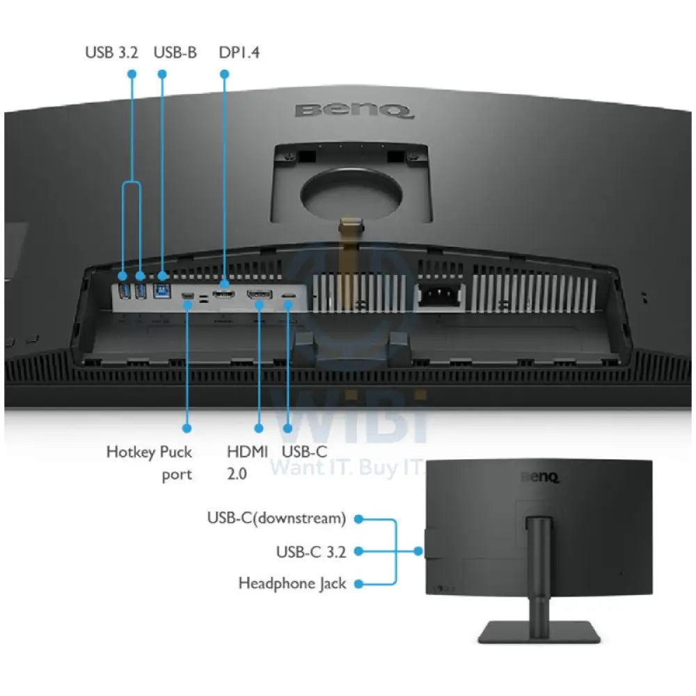 بنكيو ديزاين فيو PD2706U شاشة - 27 بوصة 4K UHD / 5 مللي ثانية / 60 هرتز / يو اس بي 3.2 الجيل 1 / يو اس بي 3.2 الجيل 1 / إتش دي إم أي 2.0 / منفذ العرض