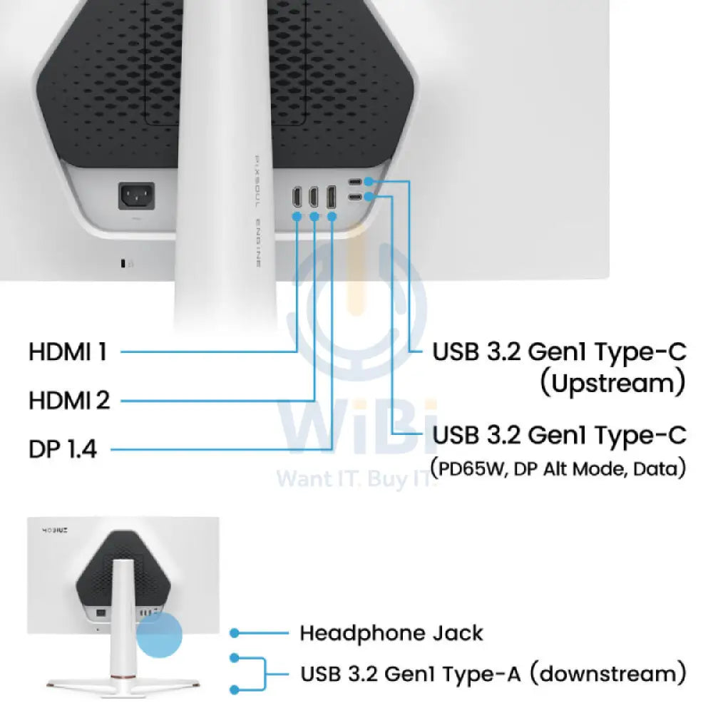 بنكيو EX271Q الألعاب شاشة - 27 بوصة QHD / 1 مللي ثانية / 180 هرتز / يو اس بي 3.2 الجيل 1 / يو اس بي 3.2 الجيل 1 / إتش دي إم أي 2.0 / منفذ العرض