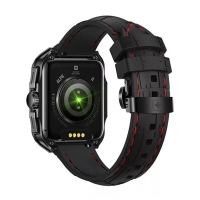 Swiss Military Smart Watch With GunFrame Black Silicon Strap Smart Watches