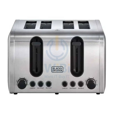 Black + Decker ET444-B5 Toaster - 2100 Watts / 4-Slice Accessories > Smart Devices
