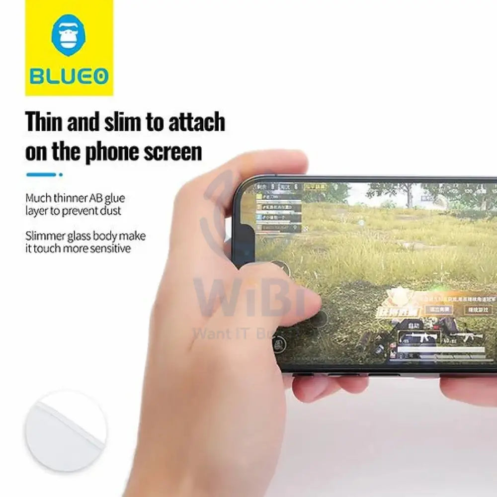 Blueo Anti-Glare Matte Tempered Glass for iPhone XS Max/11 Pro Max (6.5) – 2.5D Full Cover Accessories > Mobiles &