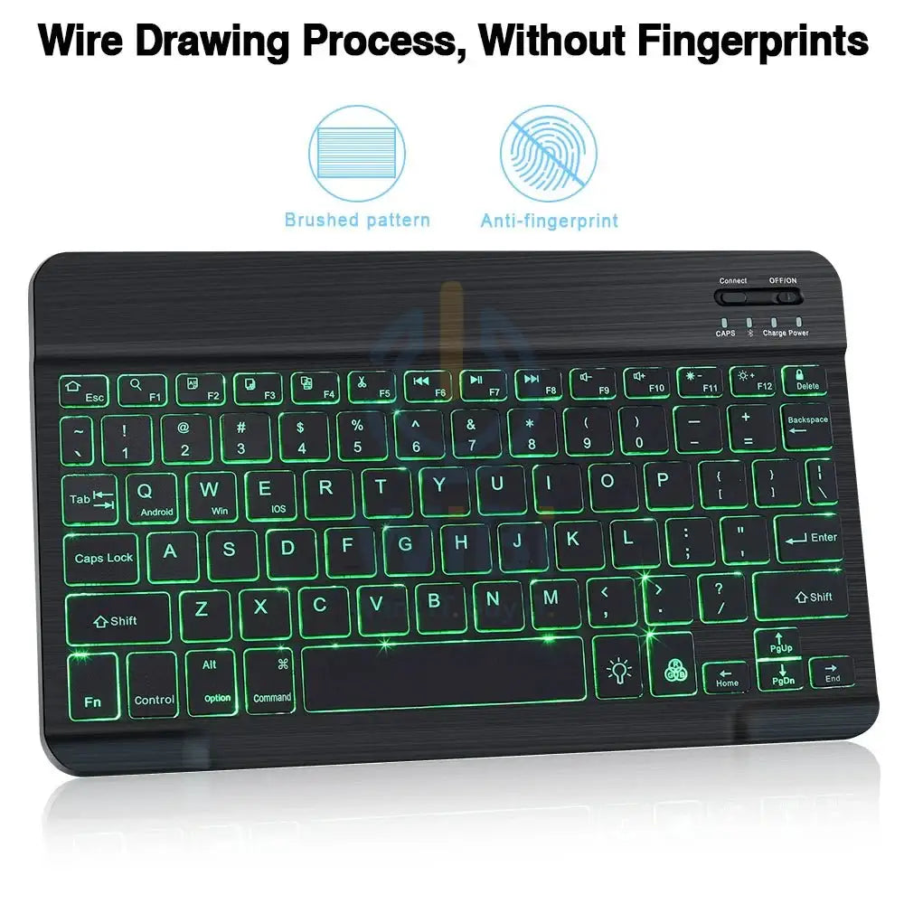 Bluetooth Wireless Keyboard And Mouse Kit For RGB Backlit Keyboard Kit - Black Accessories > Keyboard & Mouse
