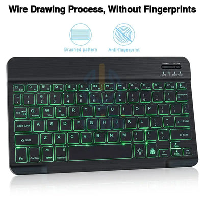 Bluetooth Wireless Keyboard And Mouse Kit For RGB Backlit Keyboard Kit - Black Accessories > Keyboard & Mouse