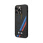 BMW iPhone 14 Pro M Collection Magsafe Liquid Silicone Case Slanted Tricolor Stripes - Black Accessories > Mobiles &