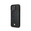BMW iPhone 14 Pro Max Signature Collection Genuine Leather Case with Cardslot Embossed Pattern - Black Accessories >
