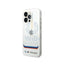 BMW iPhone 14 Pro Motorsport Collection PC/TPU IML Case Big Square Transparent and Printed Bottom Logo - White