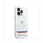 BMW iPhone 14 Pro Motorsport Collection PC/TPU IML Case Big Square Transparent and Printed Bottom Logo - White