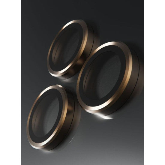 BodyGuardz Pure 3 Individual Camera Lens Protector for iPhone 16 Pro and 16 Pro Max - Gold