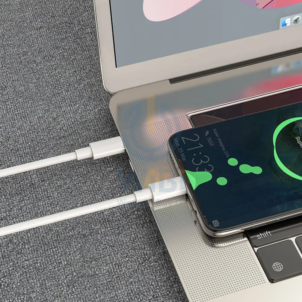 Borofone X51 Charging Data Cable Type-C to Type-C - White Accessories > Cables & Converters > Cables
