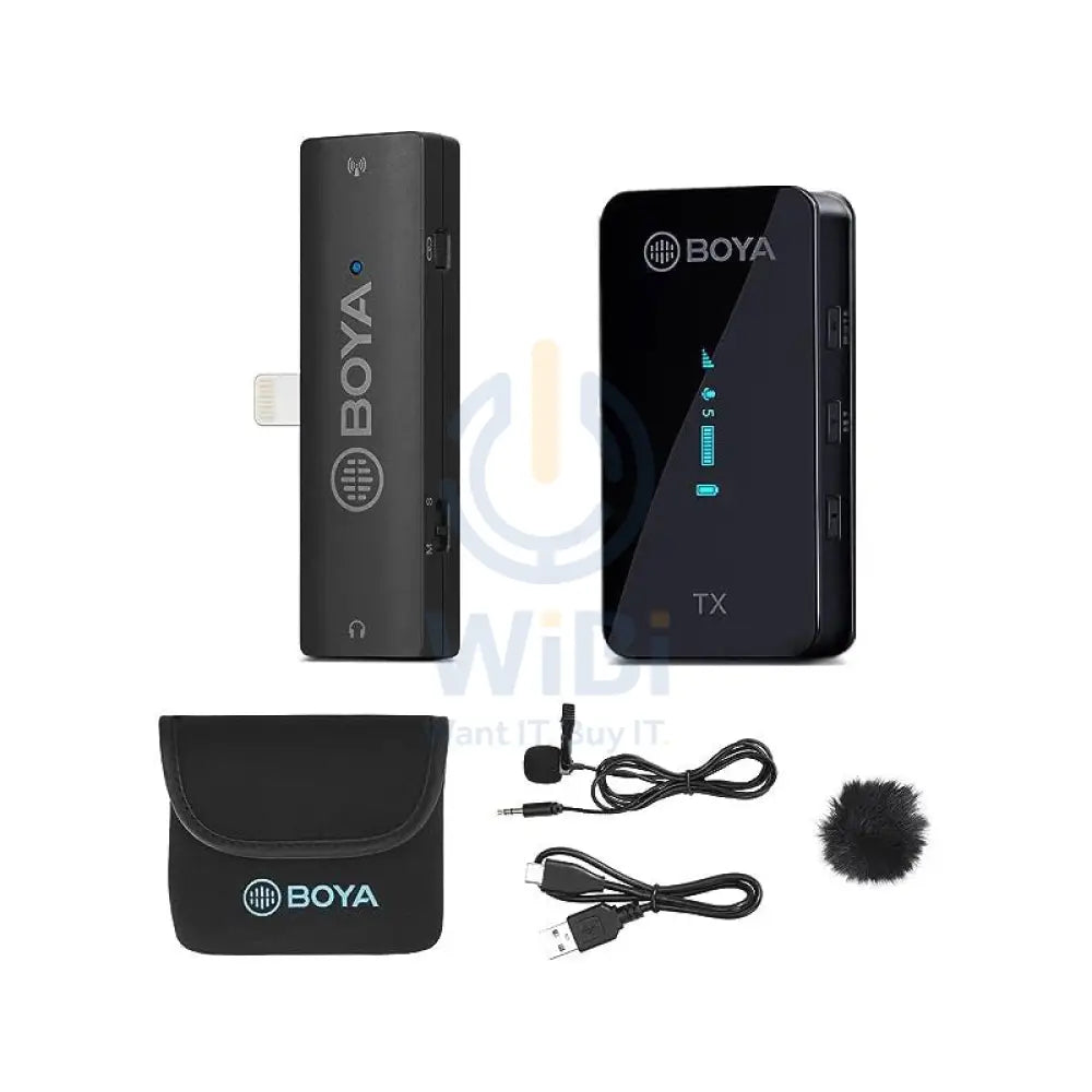 BOYA 2.4GHz Wireless Microphone for mobile device like PC smartphone tablet - Black Accessories > Audio > Microphone