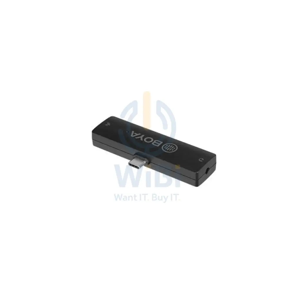BOYA 2.4GHz Wireless Microphone for mobile device like smartphone PC tablet (2transmitters + 1receiver with Type-C