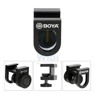 BOYA BY-C12 Shock Mount For Smartphone-Vloggers / Black Accessories > Mobiles & Tablets > Mobiles > Mobile Holder