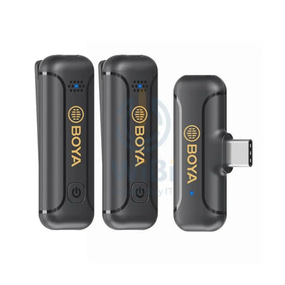 BOYA BY-WM3T2-U2 Wireless Microphone System Compatible With Android Devices 2.4 GHZ Accessories > Audio > Microphone >