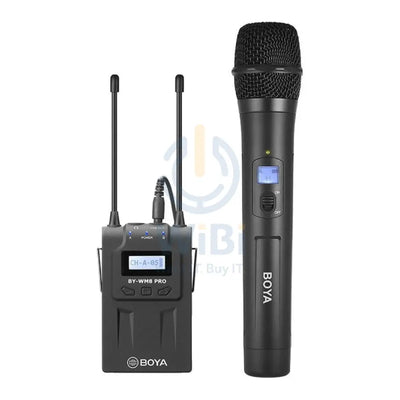 Boya BY-WM8 PRO-K3 UHF WIRELESS SYSTEM - 48 Channel / 3.5mm / LCD - Black Accessories > Audio > Microphone