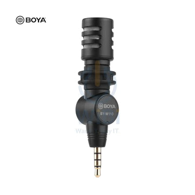 BOYA Miniature Condenser Smartphone mic (3.5mm Jack) Black Accessories > Audio > Microphone