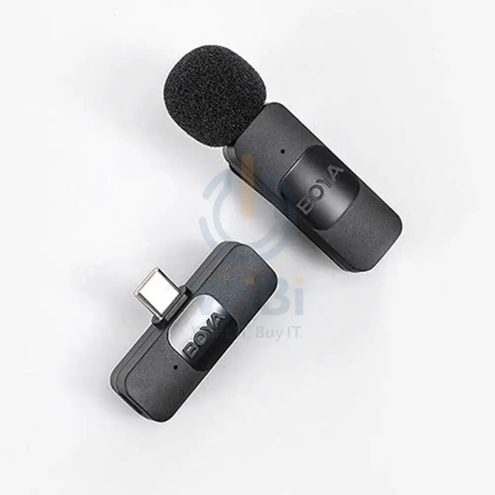 BOYA Smallest 2.4Ghz Wireless Microphone for Type-C device(1TX + 1RX) - Black Accessories > Audio > Microphone > Offer