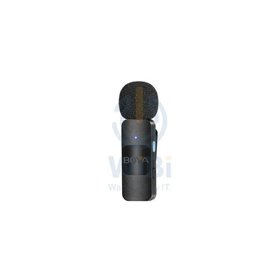 BOYA Smallest 2.4Ghz Wireless Microphone with Lightning connector for iOS device(1TX + 1RX) - Black Accessories > Audio