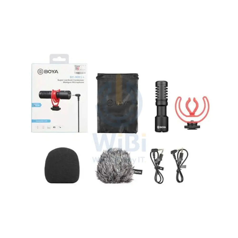 BOYA Super-Cardioid Condenser Microphone Pro/Monitoring supported - Black Accessories > Mobiles & Tablets > Mobiles >