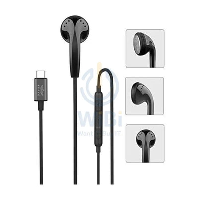 BRAVE Mono Wired Earphone - 1.2 Meter / USB-C / Black Accessories > Audio > Headphones