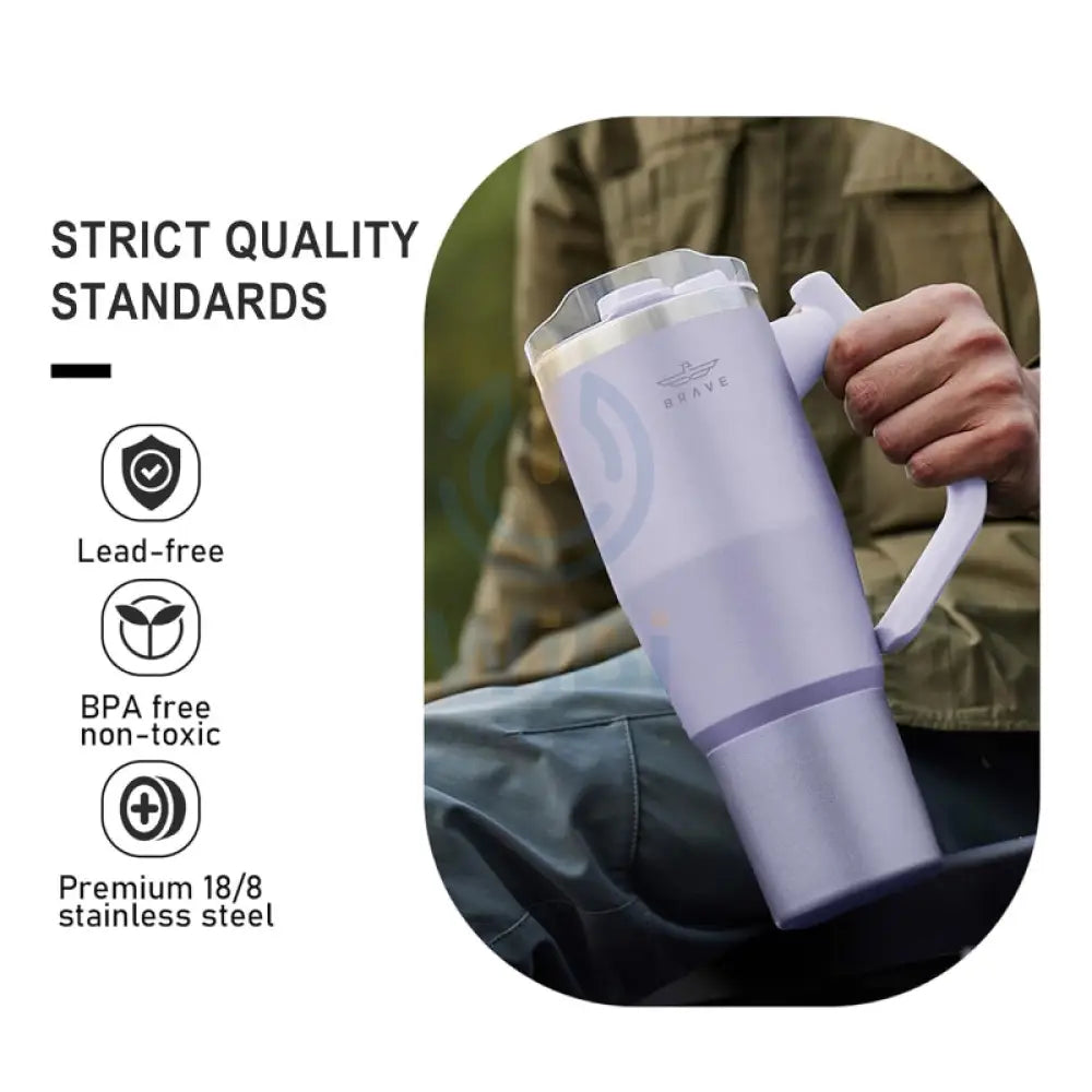 BRAVE Temp Guard Vacuum Insulated Travel Mug - 1200ml / Purple Accessories > Outdoor & Travel