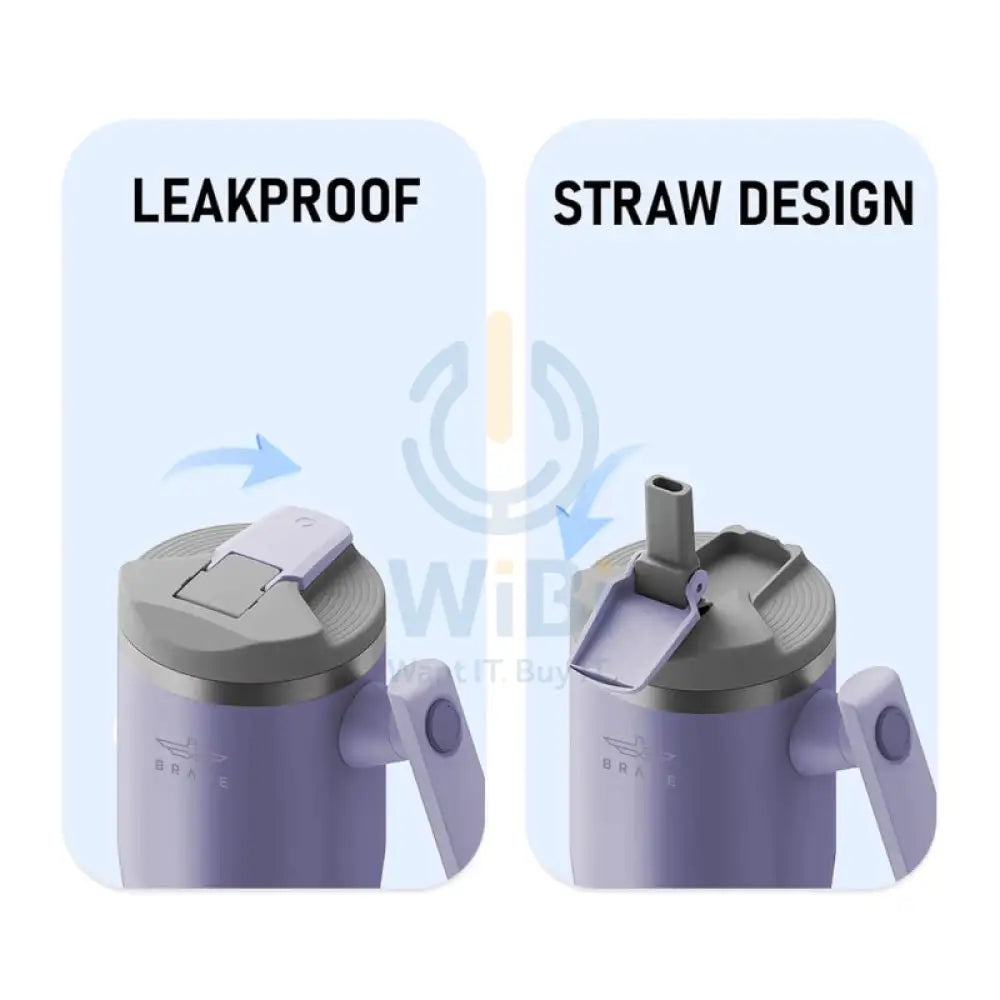 BRAVE Temp Guard Vacuum Insulated Travel Mug - 1200ml / Purple Accessories > Outdoor & Travel