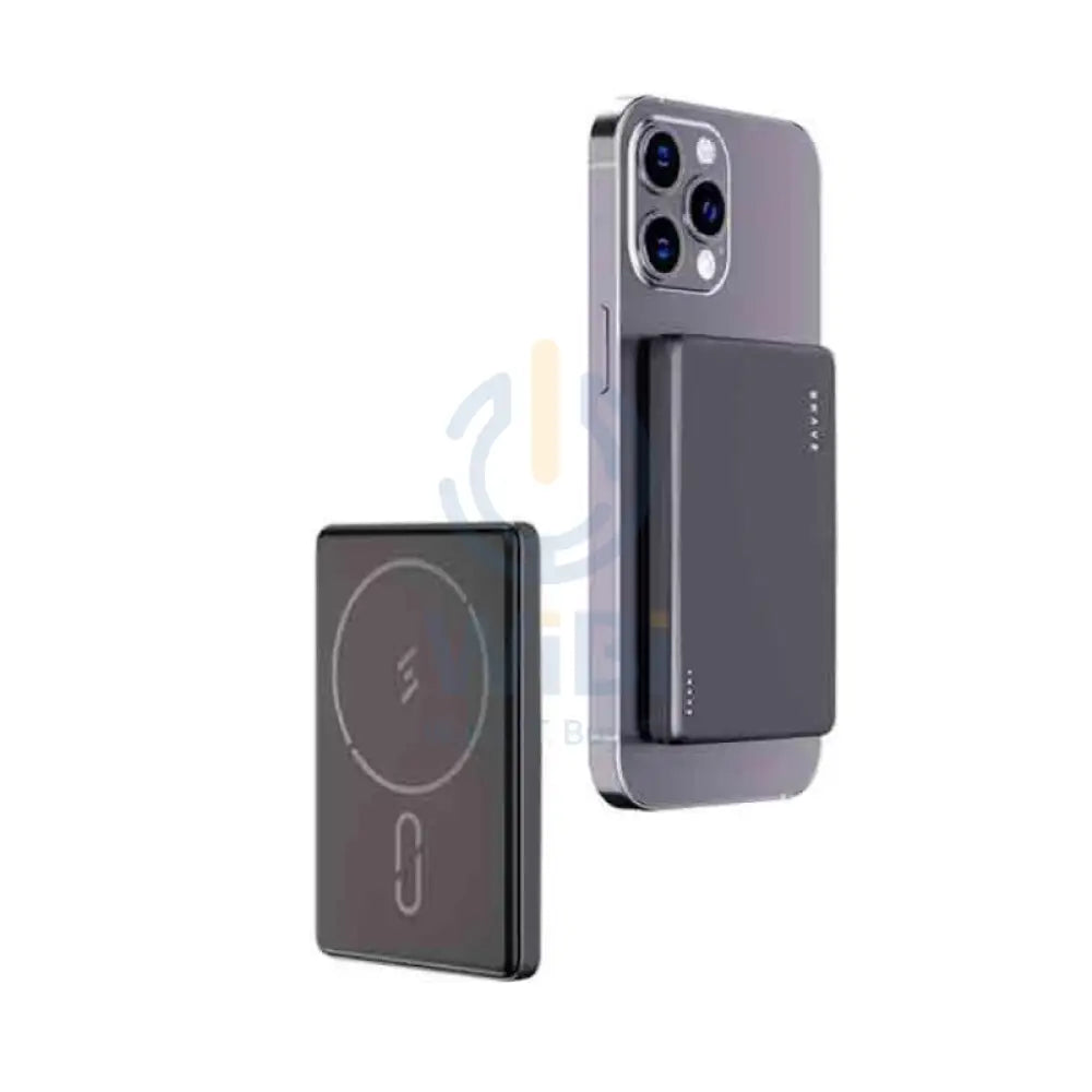BRAVE Ultra Slim Magnetic Wireless Power Bank With Stand - 10000mAh / 15W / USB-C / Grey Accessories > Power Bank