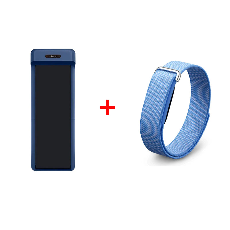 KingSmith C2 Foldable Walking Pad - 1 HP / 0.5 - 3.7MPH / Blue + Google Fitbit Air Smart Screenless Fitness Tracker - Bluetooth / Lavender - Bundle Offer