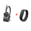 HP Poly Voyager 4320 Bluetooth Stereo Headset - BT700 USB-A Dongle / Charging Stand (Microsoft Teams Certified) / 2YW + Google Fitbit Air Smart Screenless Fitness Tracker - Bluetooth / Obsidian - Bundle Offer