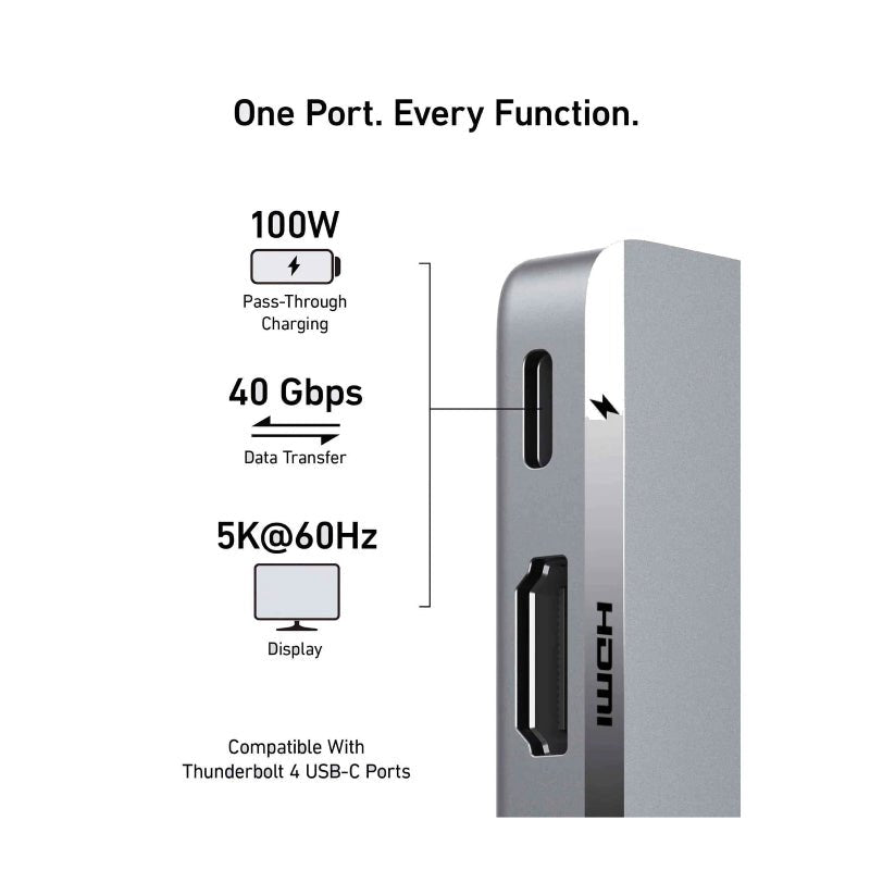 Anker 547 USB-C Hub (7-in-2, for MacBook) - Silver