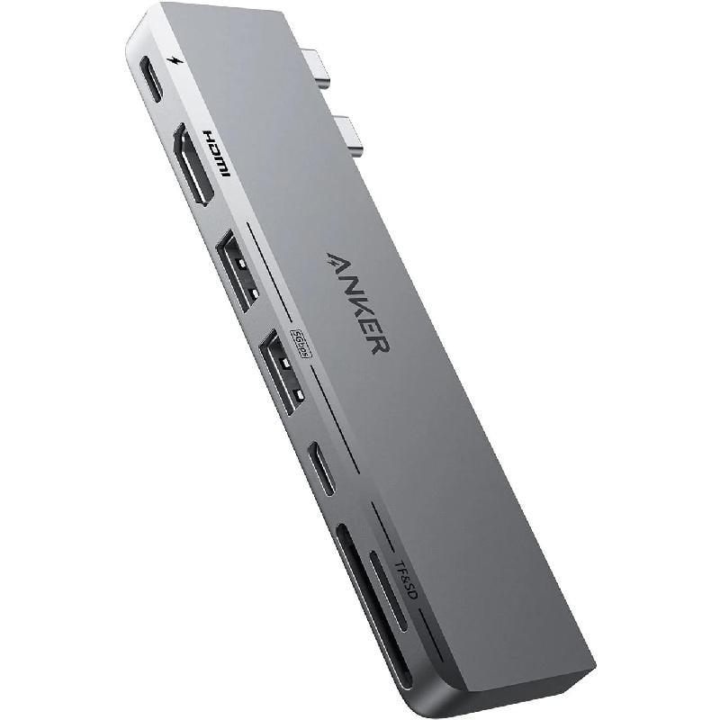 Anker 547 USB-C Hub (7-in-2, for MacBook) - Silver