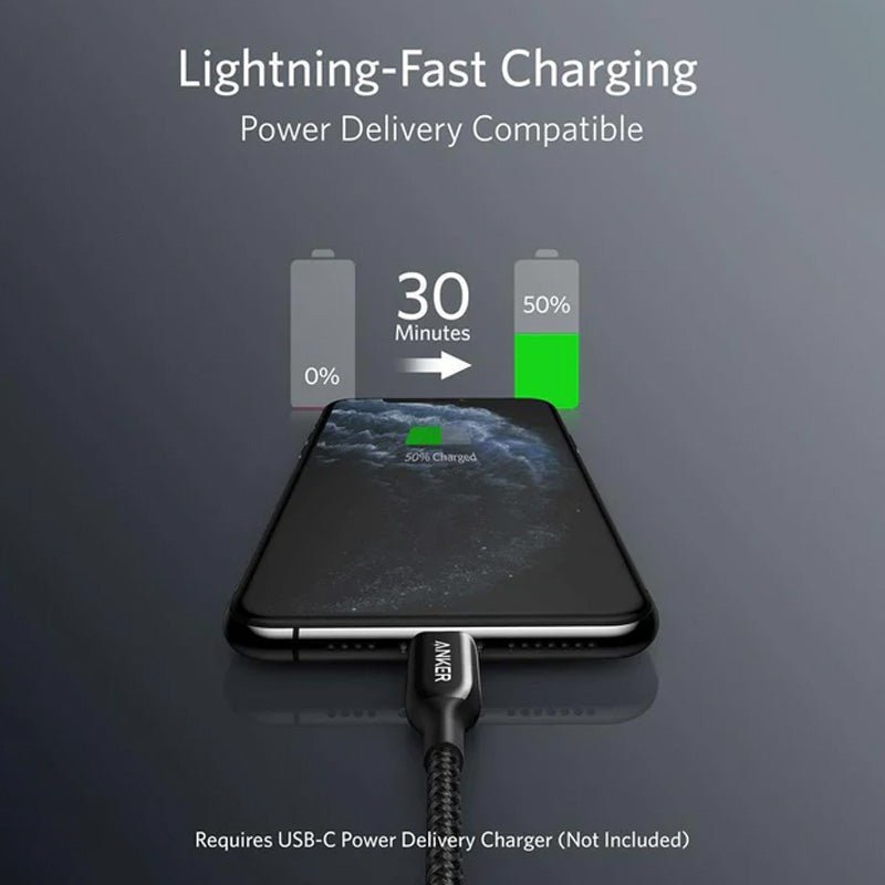 Anker PowerLine + III USBC to Lightning - 0.9m / Black