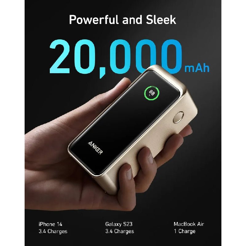 Anker Prime Series 7 Power Bank - 200W / 20,000mAh / Golden