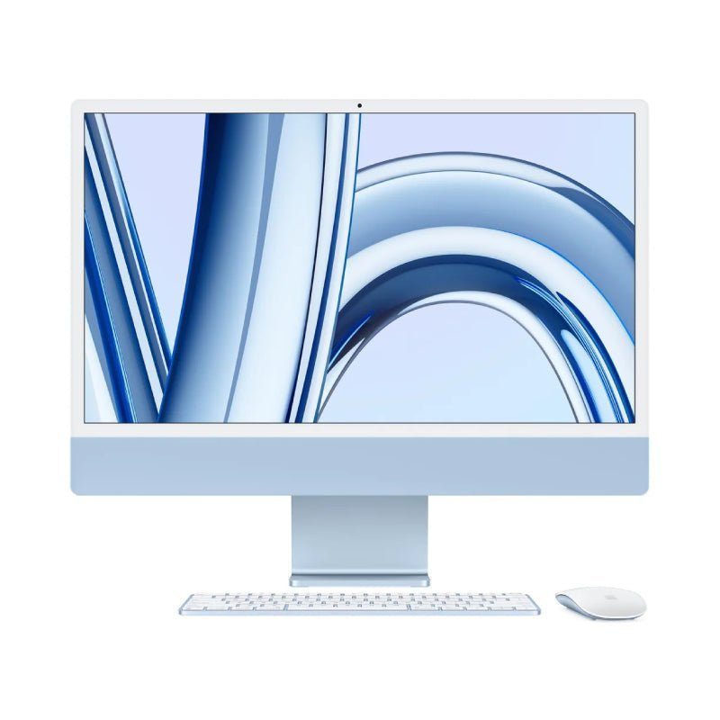 Apple iMac - 24" / M3 / 8-Core CPU / 10-Core GPU / 16 Core Neural Engine / 16GB RAM / 512GB SSD / Arb/Eng / Blue / 1YW